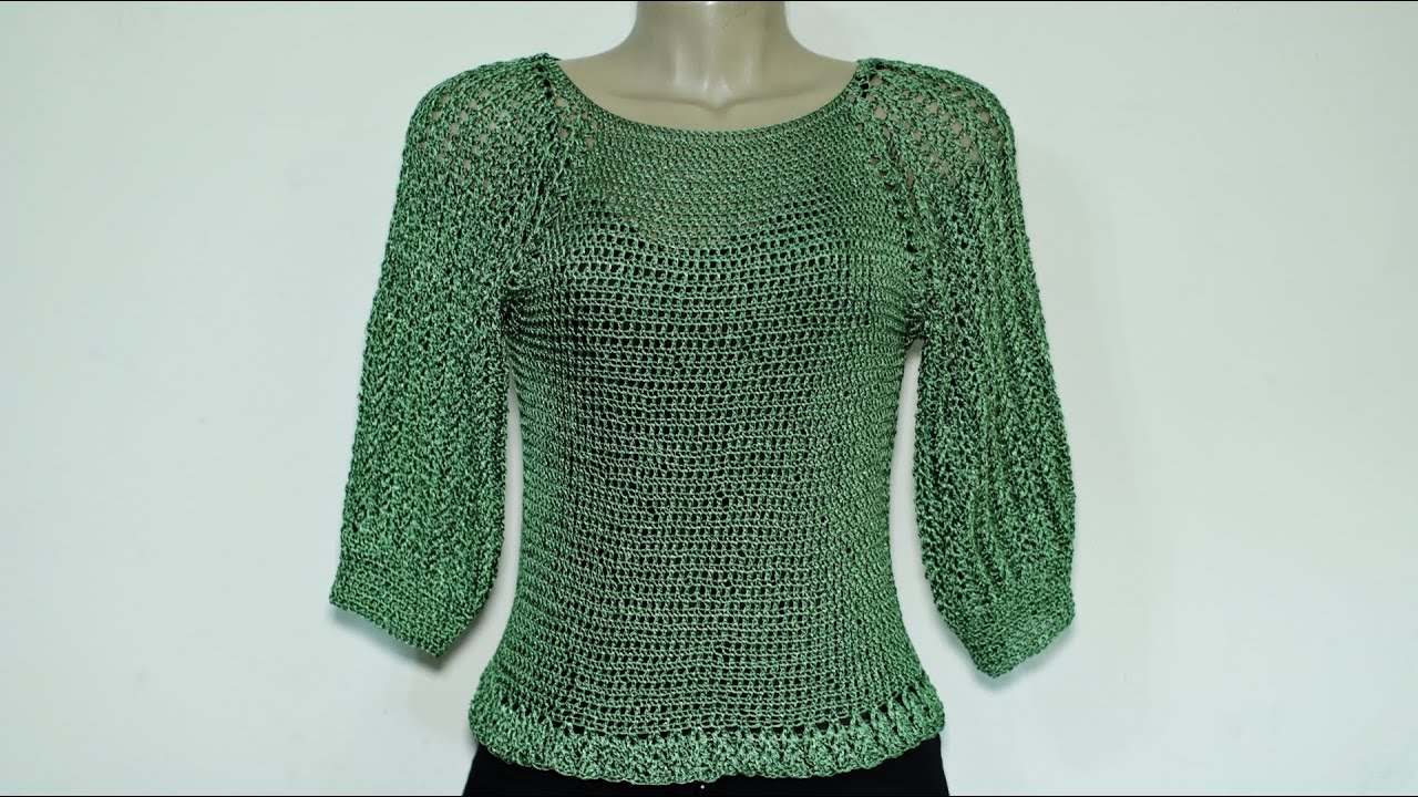 Blusa cordonê em crochê