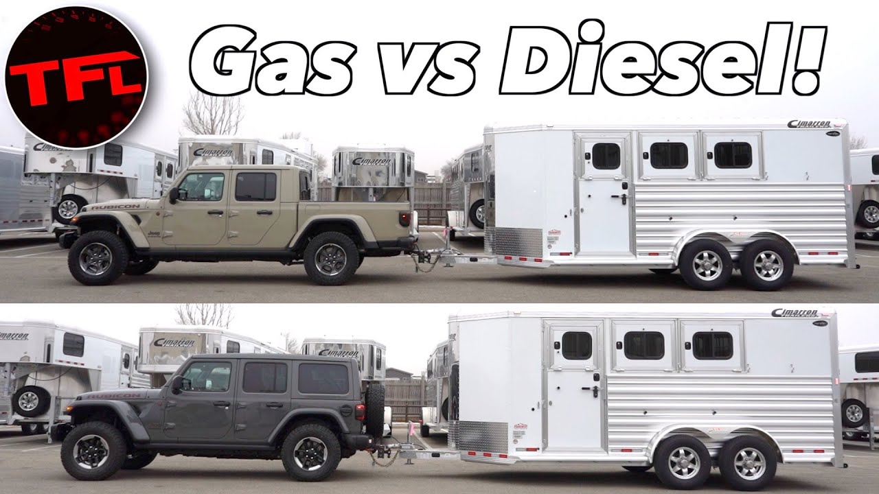 What Tows Better - a Gasoline Jeep Gladiator or a Diesel Jeep Wrangler?