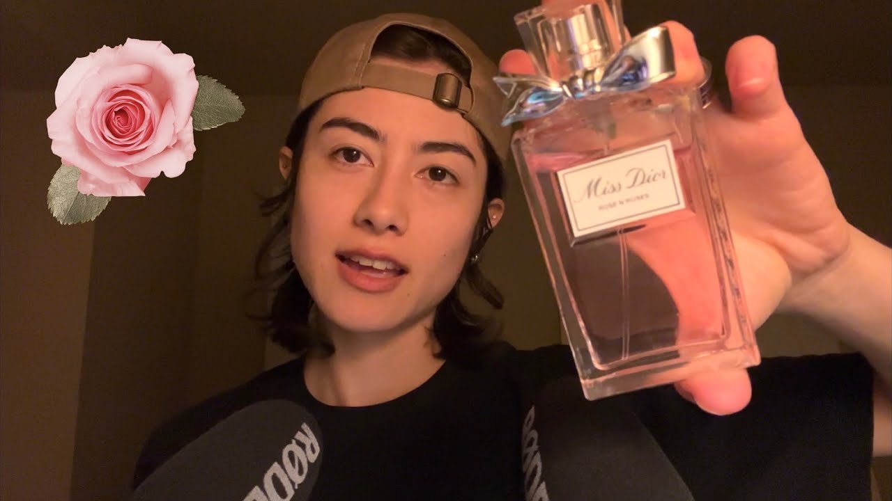 🌹ASMR Triggers with my Perfume! (Tapping, scratching, face tapping, trigger words)