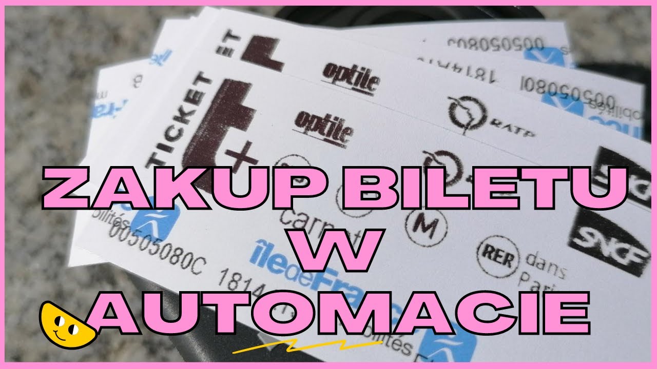 Paryż - zakup biletu w automacie