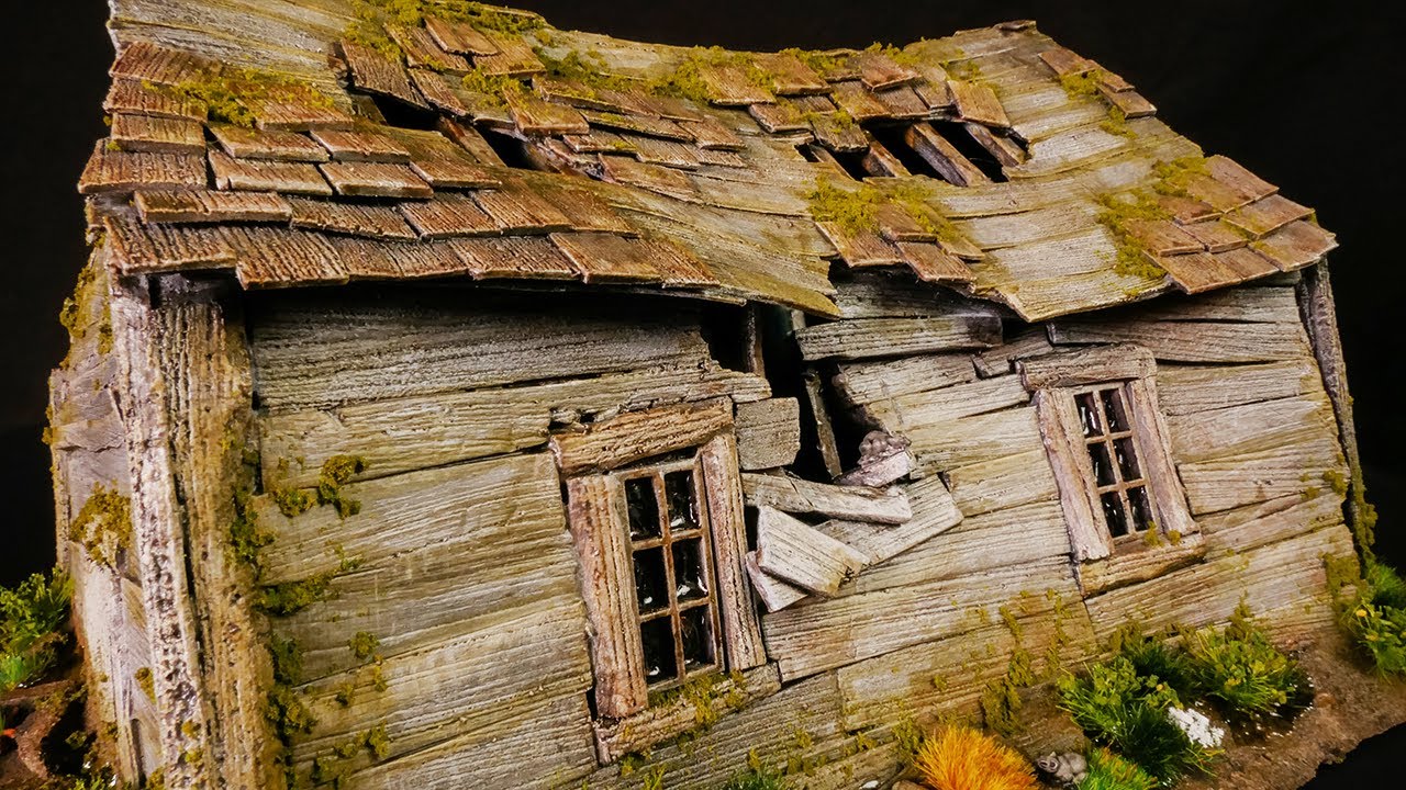 The SHACK! Made from Styrofoam for Tabletop Gaming