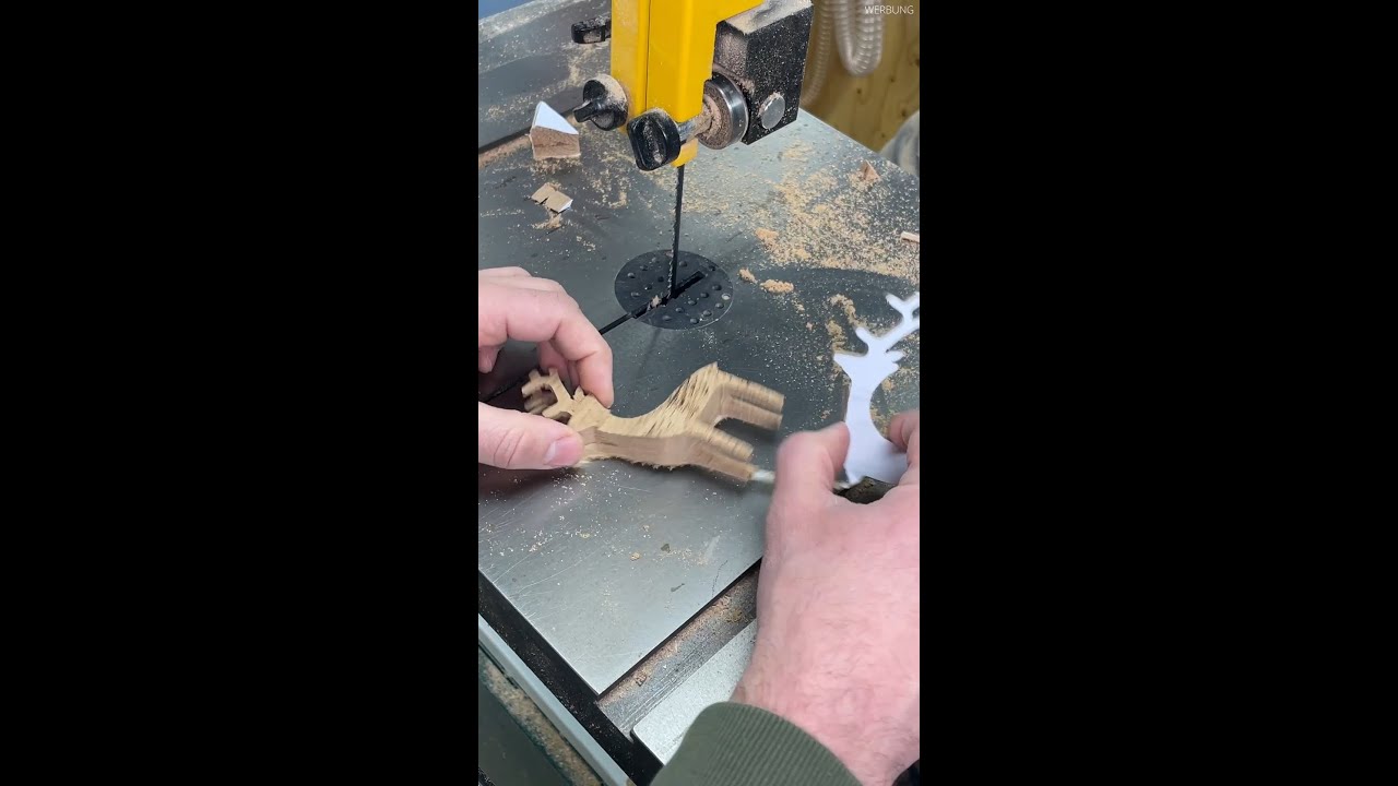 2 Schnitt Methode Bands&auml;ge - Reentier vom Weihnachtsmann