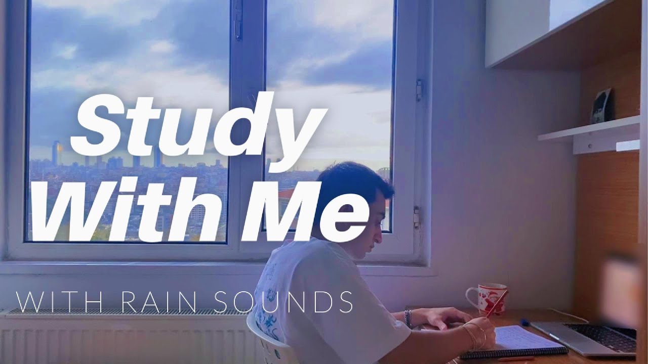 Study With Me 1 Hour 🌧️ | Rain Sounds for Deep Focus (No Music)