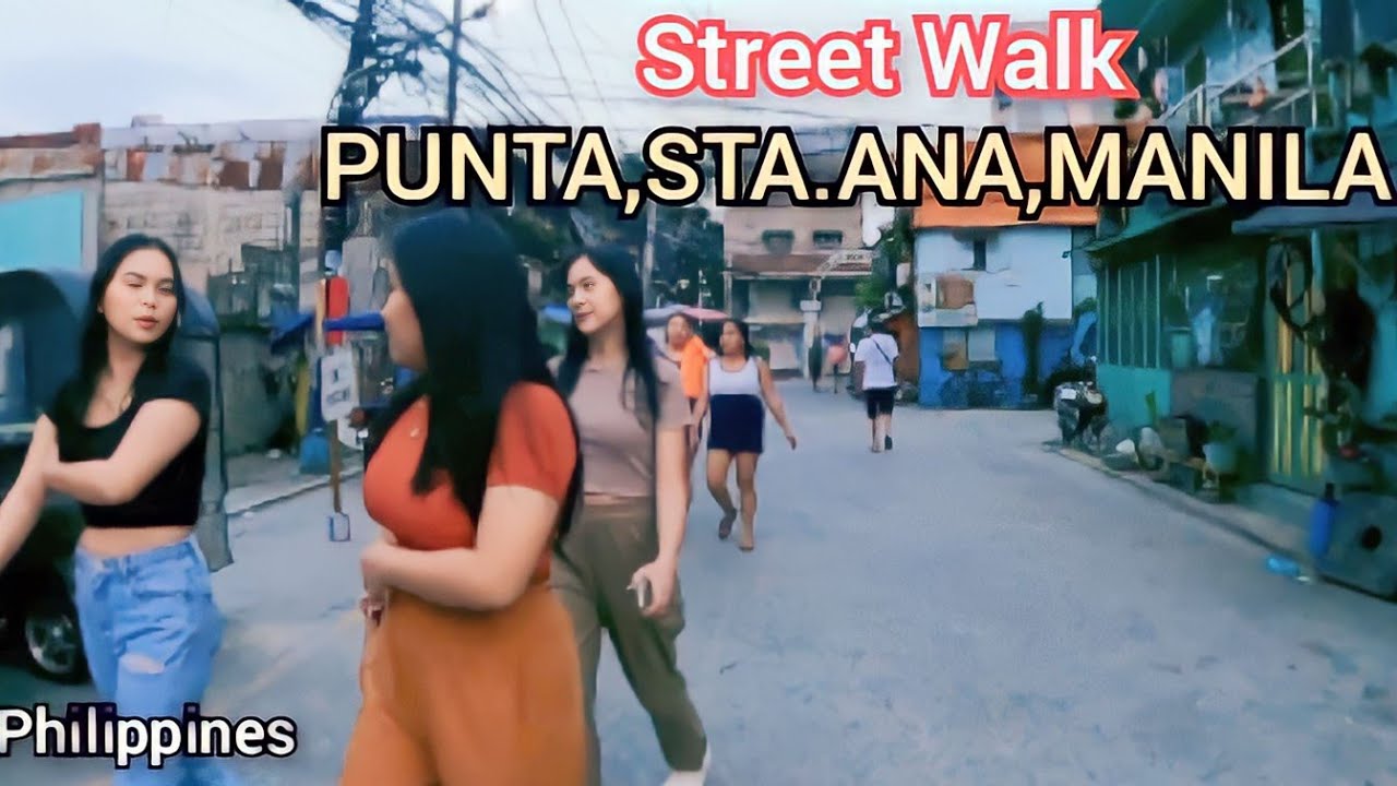 Exploring Punta,Sta.Ana, Manila. Philippines - 4K Night Walk.
