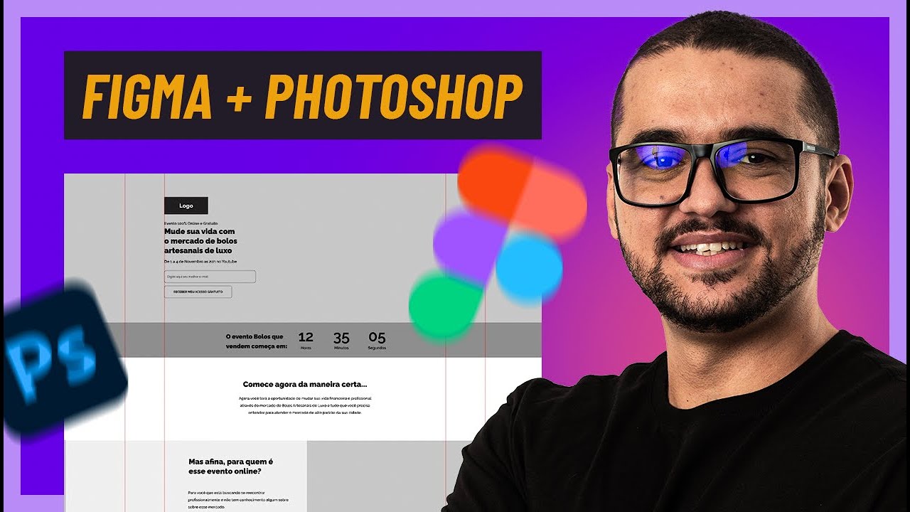 DESIGN DE LANDING PAGES PARA LANÇAMENTOS FIGMA E PHOTOSHOP - PARTE 1