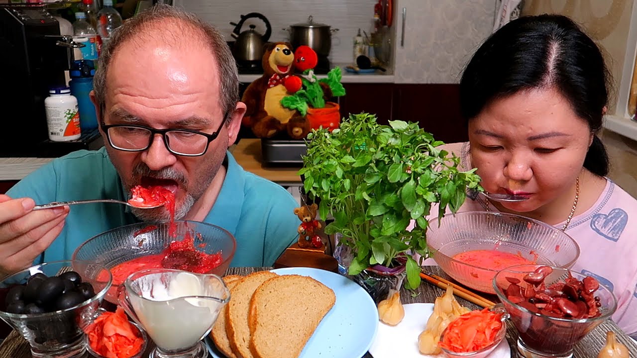 Мукбанг Борщ / Mukbang Borsch
