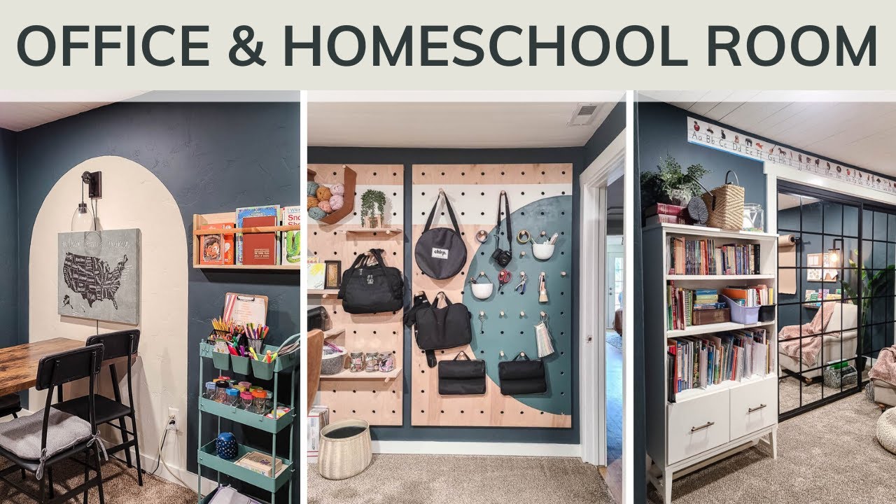 Home Office And Homeschool Room Tour