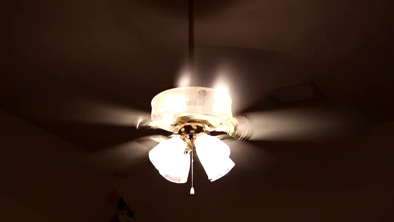 Regency Krystal Glass Ceiling Fan