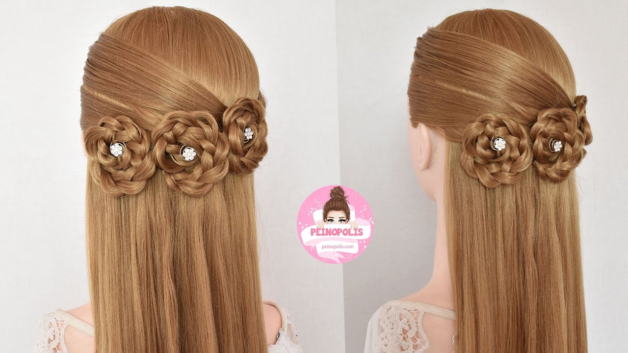 Peinados Juveniles y Románticos con Trenza en Flor