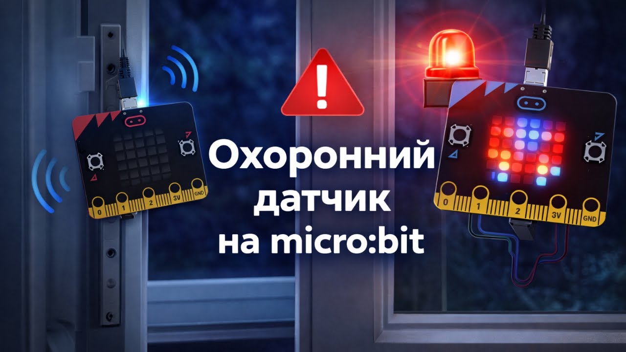 Охорона дверей і вікон на micro:bit