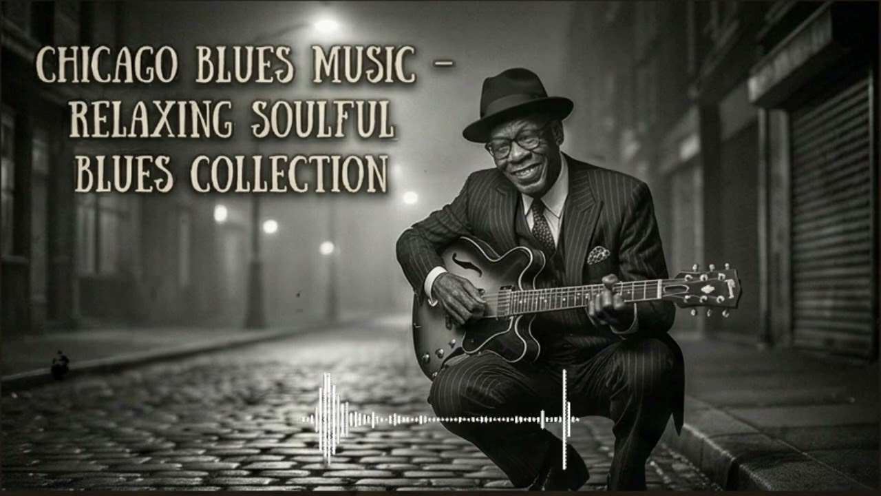 Whiskey Blues Night – Slow Chicago Blues Guitar for Relaxing Nights | Vintage Blues 1940s