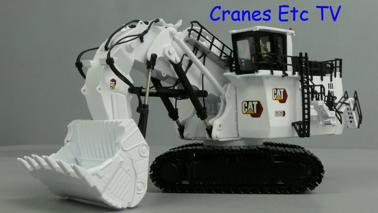 Diecast Masters Caterpillar 6060 Front Shovel 'Coal' by Cranes Etc TV