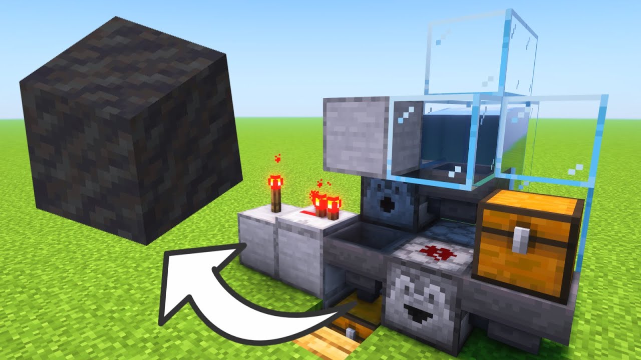 Высокоэффективная грязевая ферма | 9000 в час | Обучающее видео по Minecraft 1.19