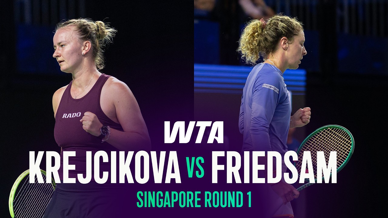 Barbora Krejcikova vs. Anna-Lena Friedsam | 2026 Singapore Round 1 | WTA Match Highlights