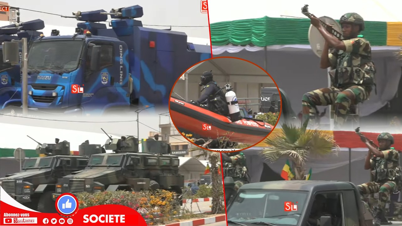 3 Avril JJ -1 &hellip;d&eacute;monstration de force des militaires &agrave; Guediawaye 
