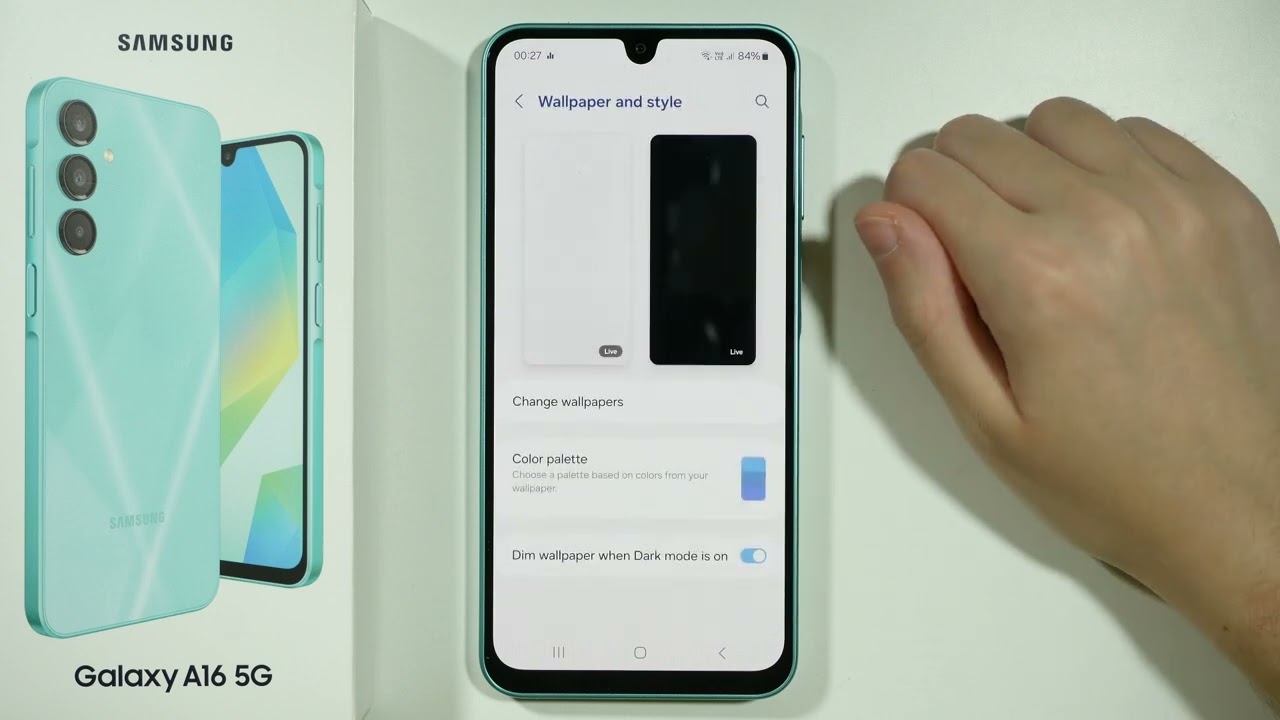 How to Turn OFF Home Screen DIM during Dark Mode on Samsung Galaxy A16 5G