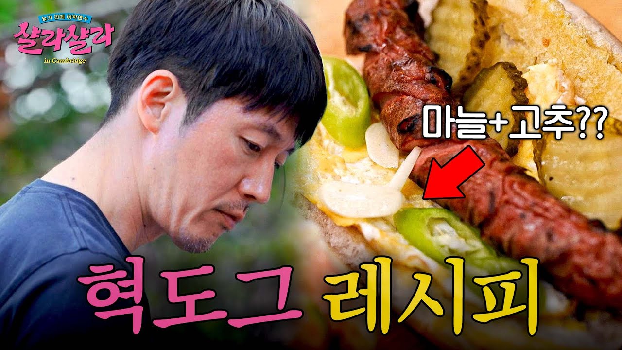 마늘에 고추까지!? 장혁의 'K-핫도그', 그 맛은? | 늦기 전에 어학연수 샬라샬라 7회 | JTBC 250322 방송