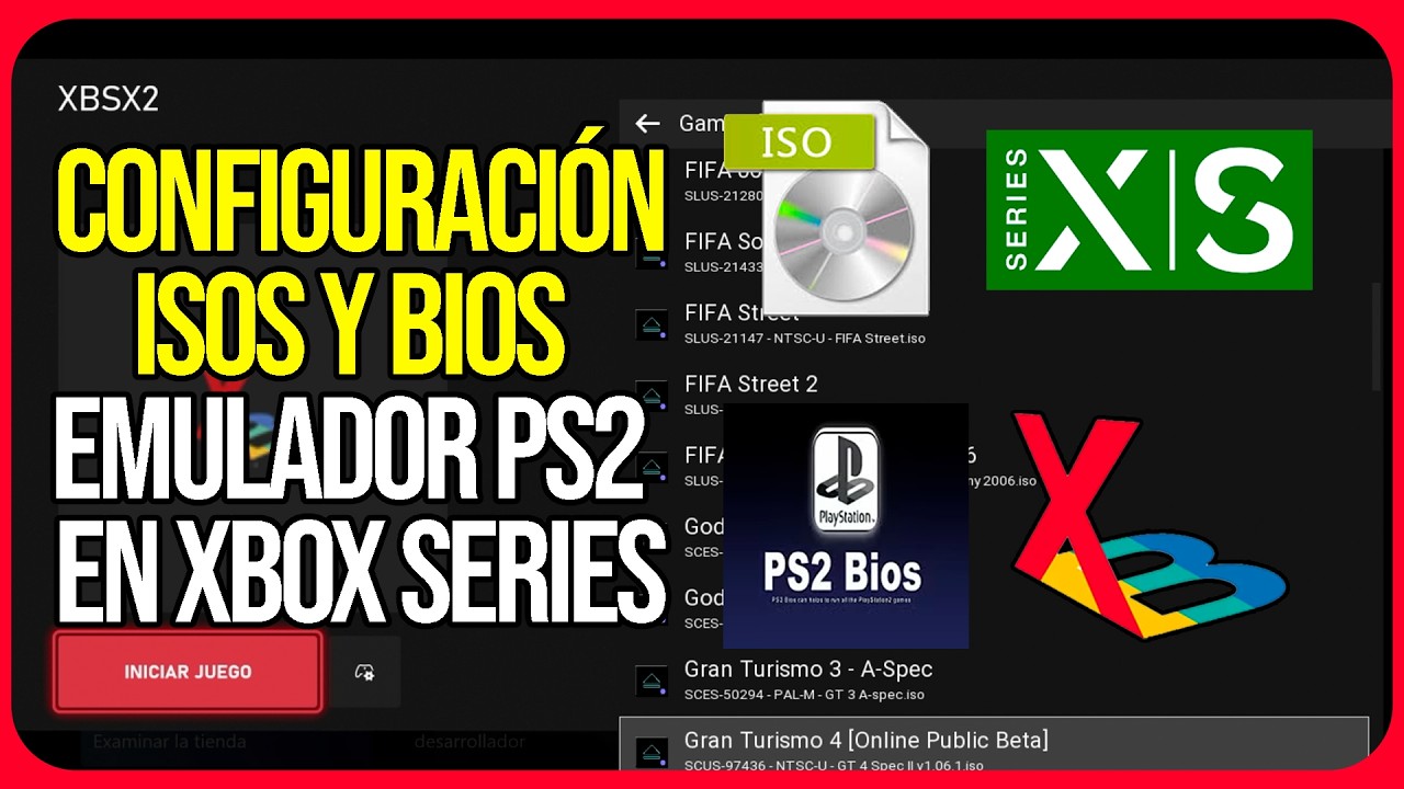 Configurar ISO y BIOS, PS2 en XBOX SERIES X|S | XBSX2 | 2025 | Enlaces Directos | Pruebas 100%