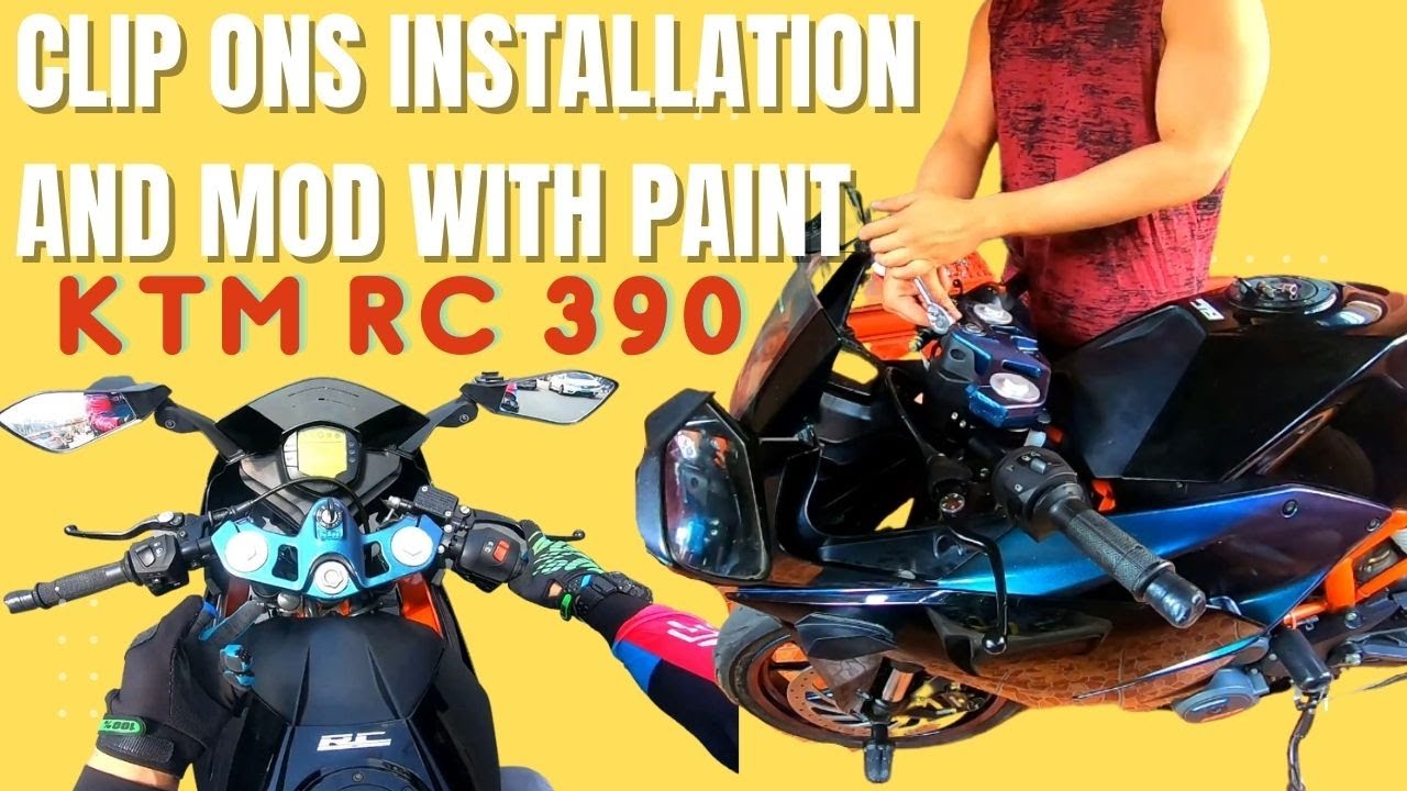 CLIP ON HANDLE BAR INSTALLATION AND MOD FOR KTM RC 390 | STEP BY STEP PROCEDURES #KTM #READYTORACE