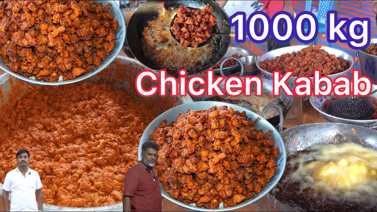 PERFECT CHICKEN KABAB RECIPE IN BIG QUANTITY | CRISPY CHICKEN | KABAB | #chickenkabab #crispychicken