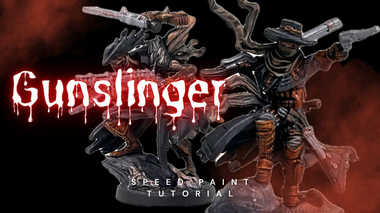 Grimcoven Gunslinger & Corrupted Form: FAST Slap Chop Speedpaint Tutorial!