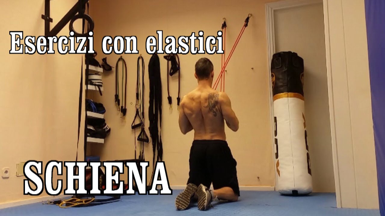 15 esercizi con gli elastici per la schiena
