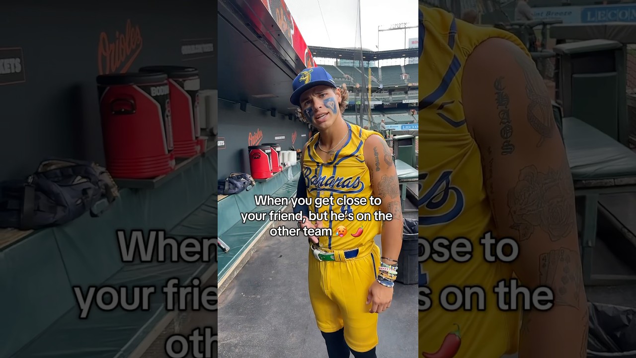 When Your Friend, KJ, is on the other team&hellip; #bananaball #bananas #mlb #fyp #viral #trending #camden