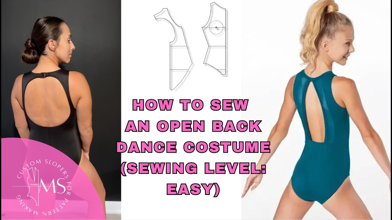 How to sew an open back dance costume (Sewing level: Easy)