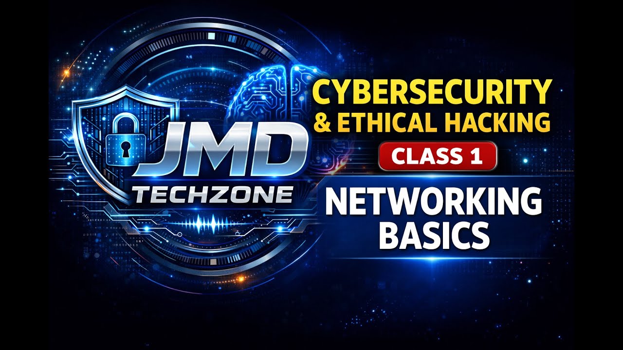 Class-1 | Cybersecurity & Ethical Hacking 🔐: Introduction to Networking || Domain-Networking