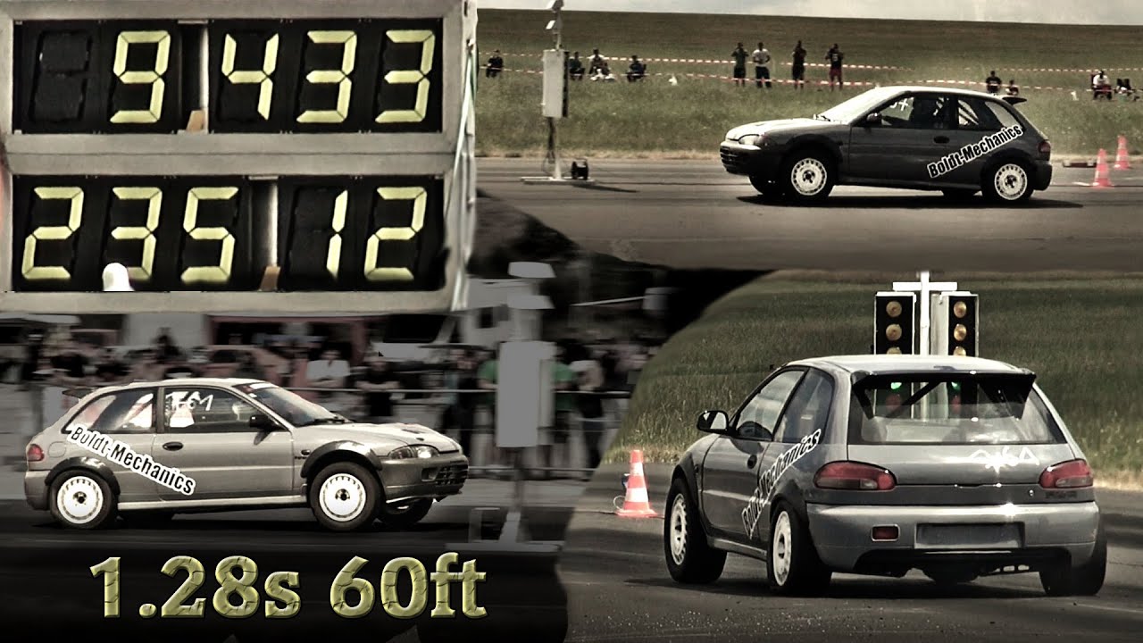 978HP Mitsubishi Colt AWD 9,43s @ 235kmh