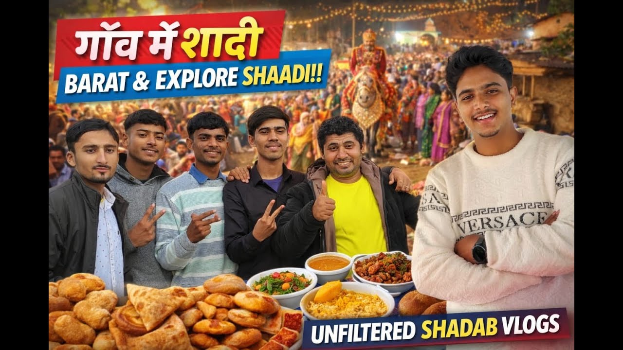 Gaon Ki Shaadi 😍 | Barat Ka Full Maza | Shaadi Ka Nasta Kya Mila? | Daily Life Vlog