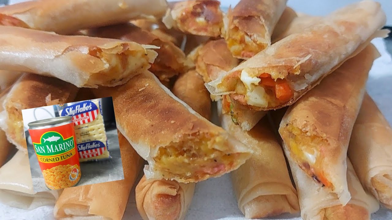 MY TUNA SPRING ROLLS CHEESY AND DELICIOUS WITH PUMPKIN | DaveMar TV epi.102