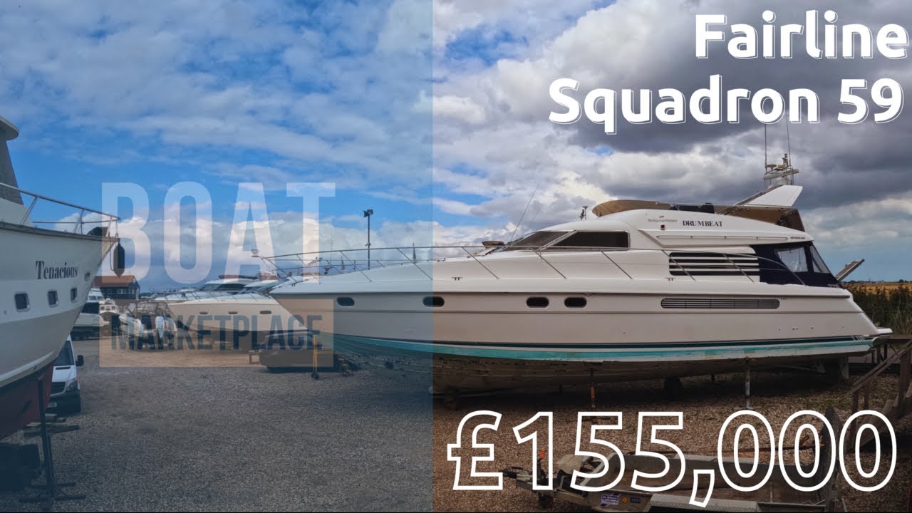 Fairline Squadron 59 Yacht For Sale, Boat Tour