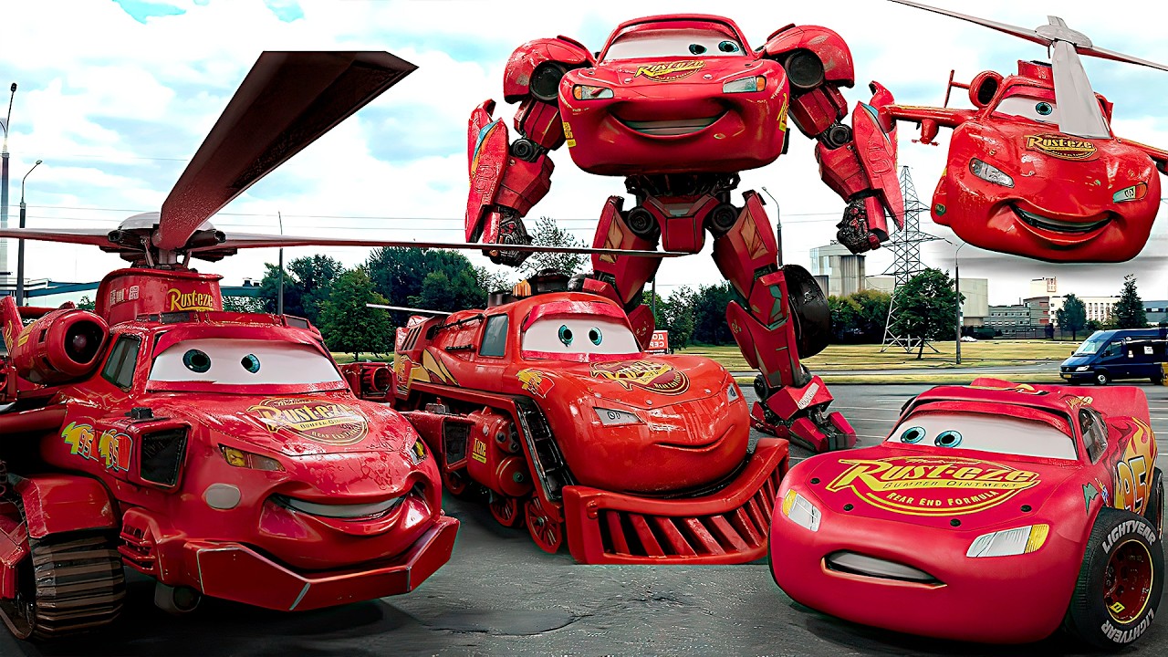 Lightning McQueen in Real Life Morph Disney pixar Cars Drifts STORM