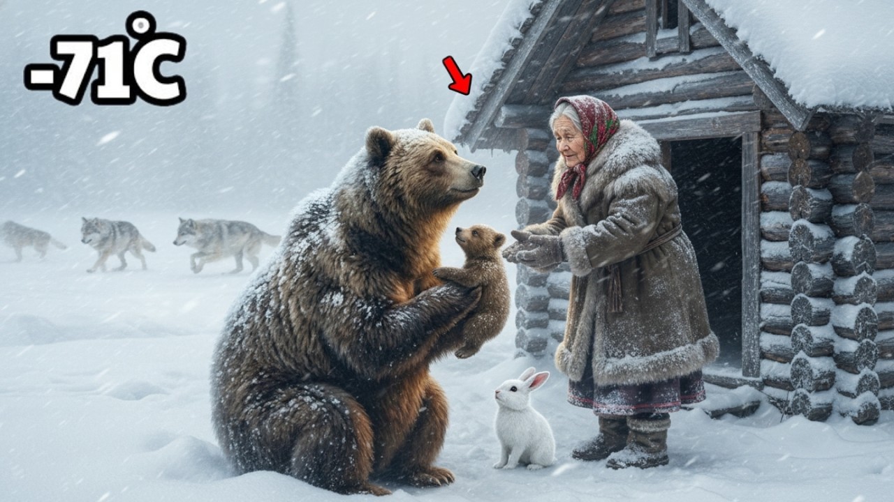 In the Coldest Place on Earth | A Mother Bear Brought Her Cub to an Old Woman for Help