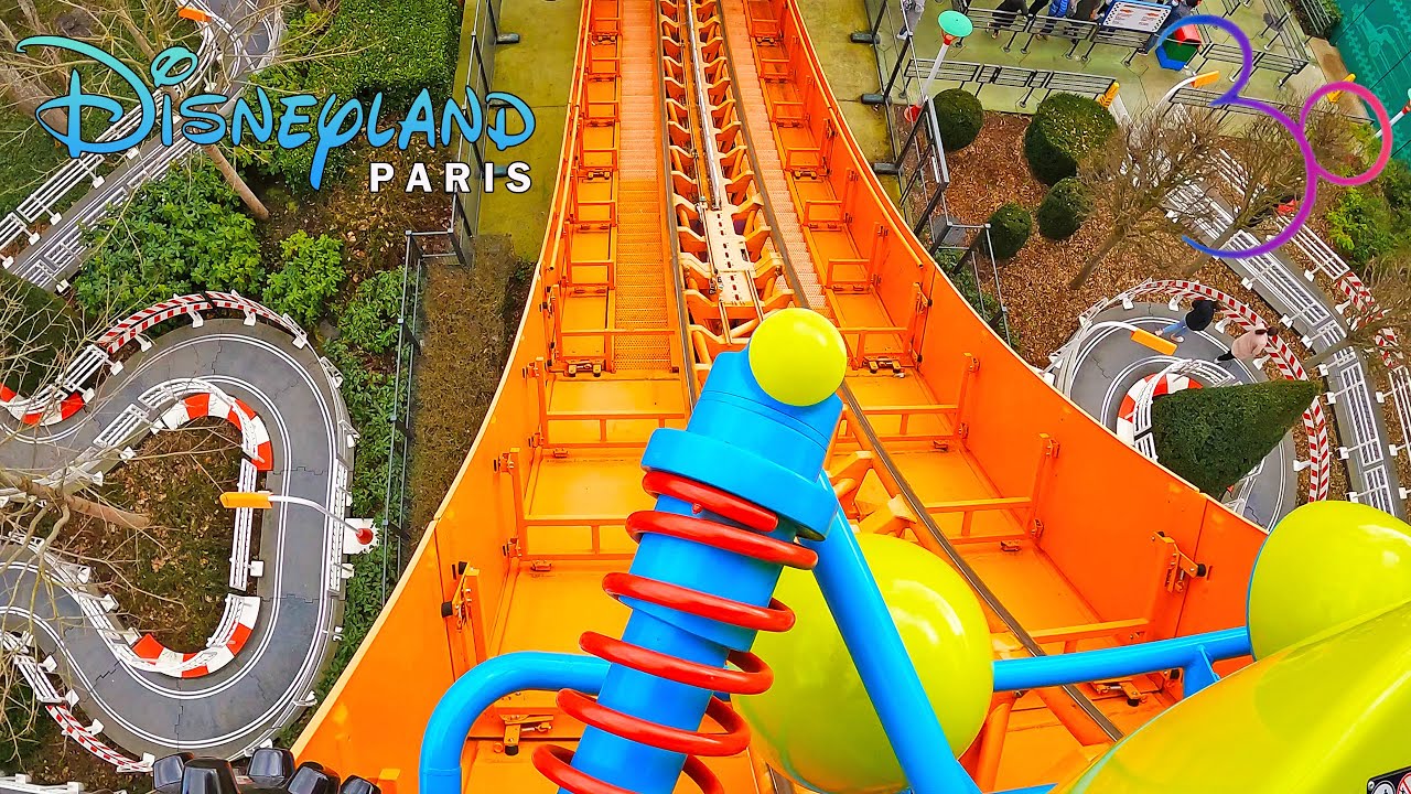 RC Racer On Ride Front Row POV at Disneyland Paris (March 2022) [4K]