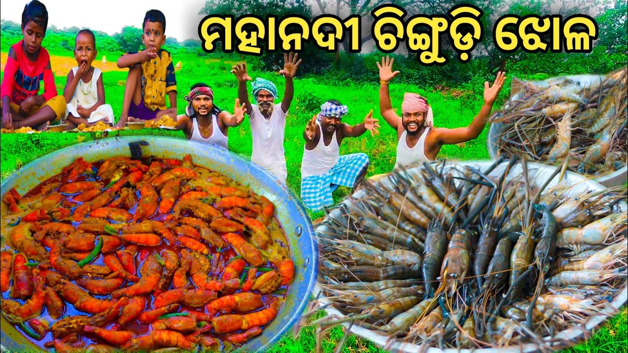 ମହାନଦୀ ଚିଙ୍ଗୁଡ଼ି ଝୋଳ Odisha Style Prawn Curry Recipe // chingri macher jhol recipe// Chingudi jhola.