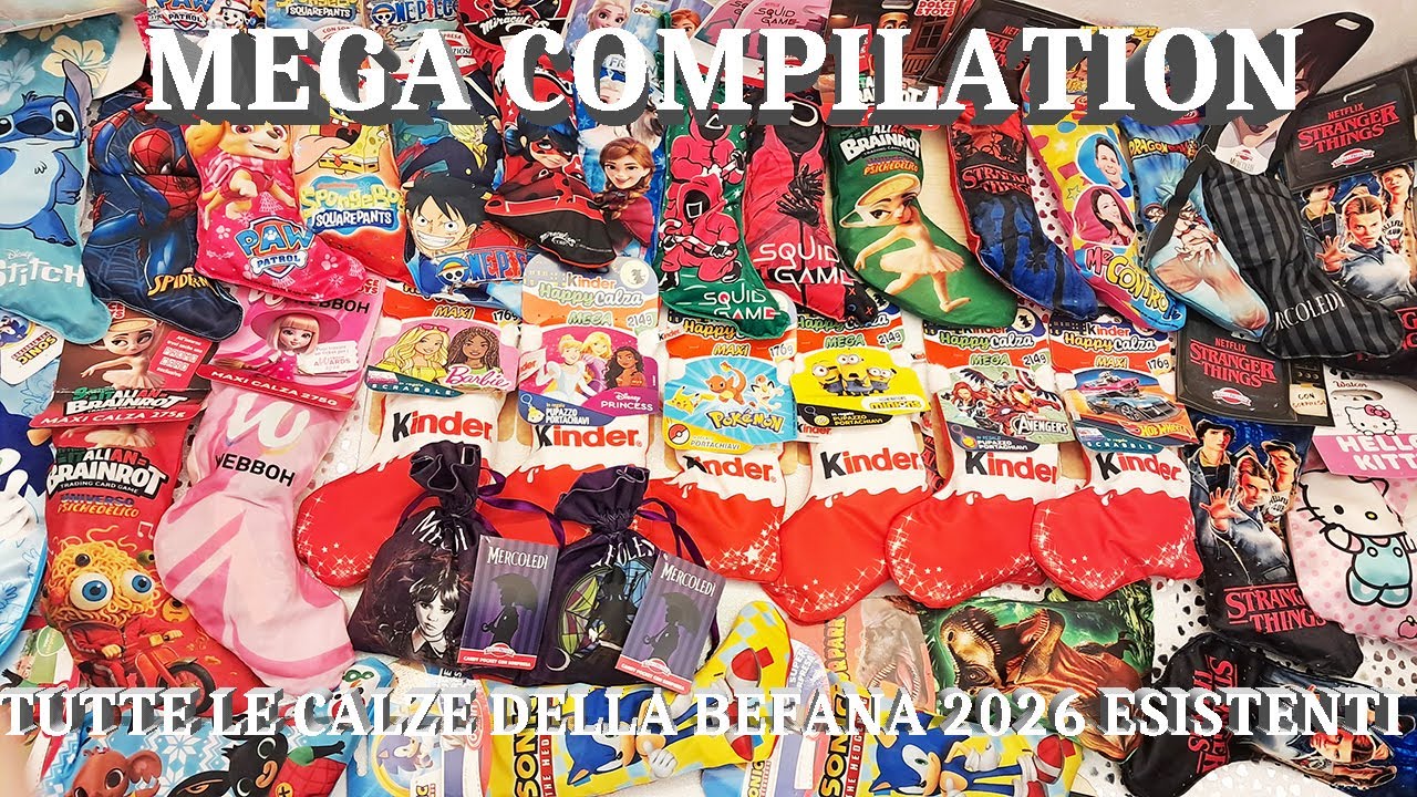 MEGA UNBOXING Apriamo 40 CALZE della BEFANA 2026 Miste 