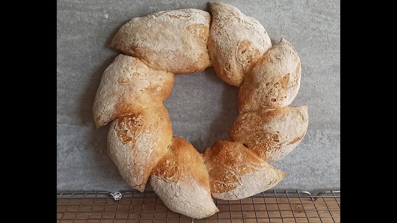Corona di pane a spiga senza glutine con Mix Fioreglut Caputo