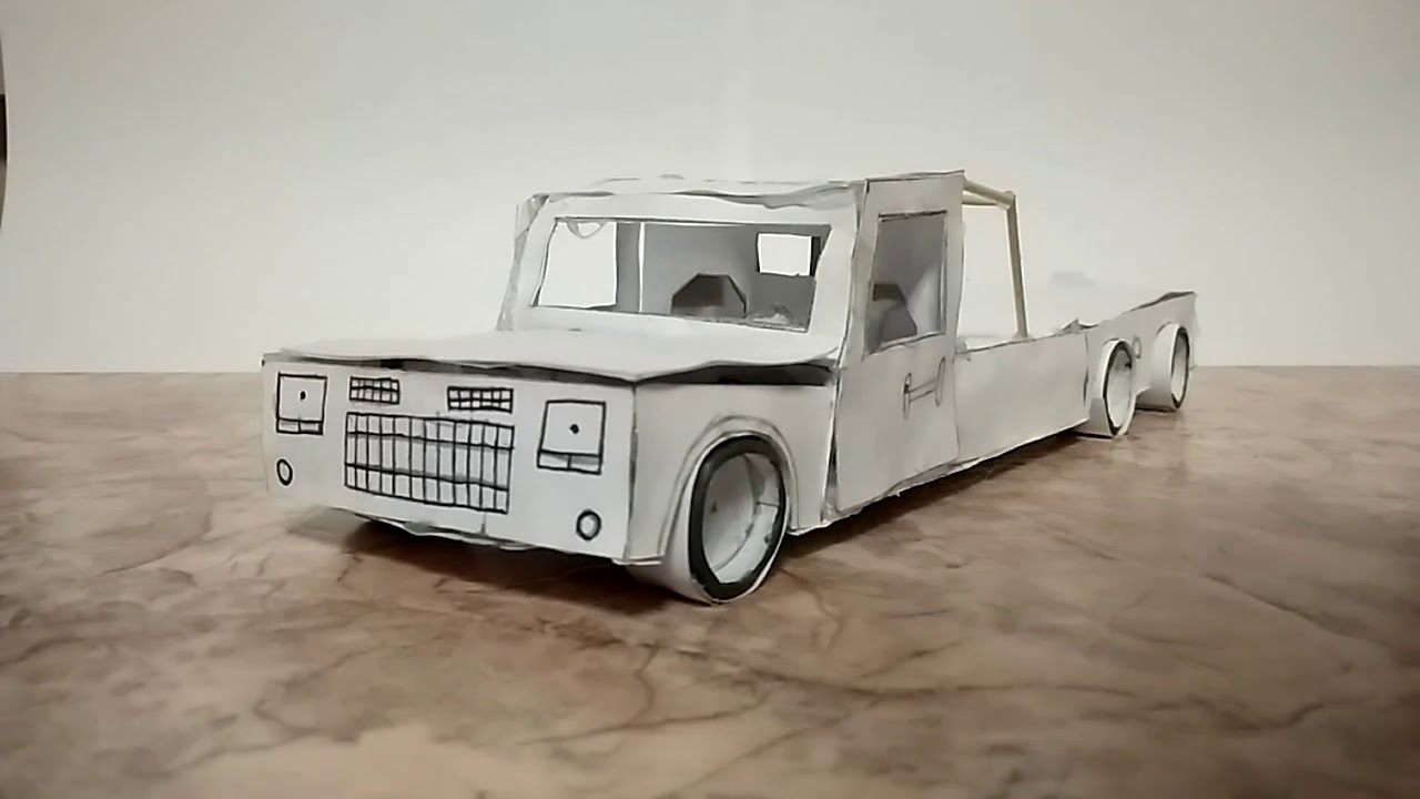 Классная машина из бумаги!