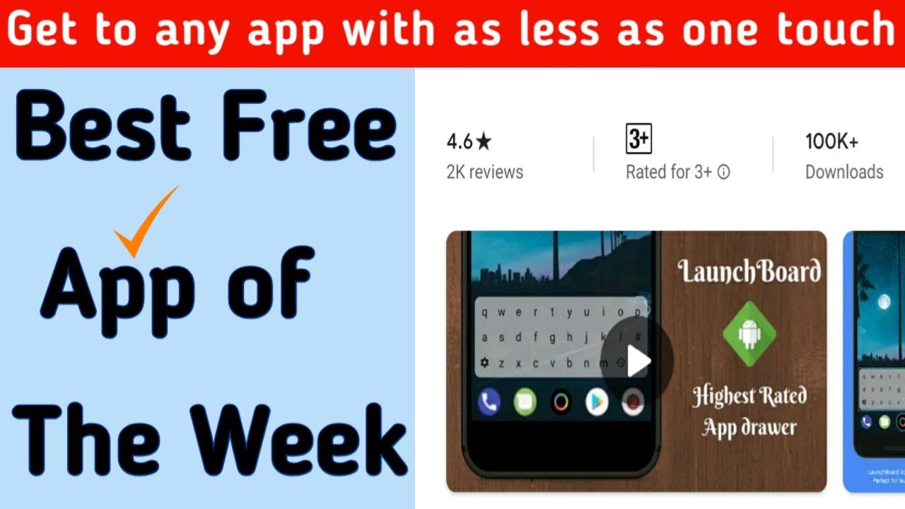 BEST FREE NEW Android App of the week || Launchboard Modern App Drawer || Bhanot talks