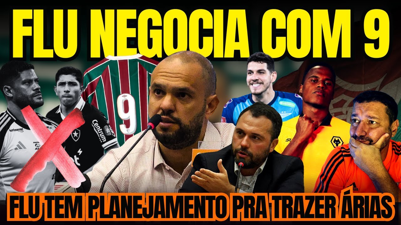🚨FLU ESTÁ NEGOCIANDO COM CENTROAVANTE. CLUBE PROMETE ESFORÇO POR ÁRIAS E NINO. ENCERROU NOVELAS.