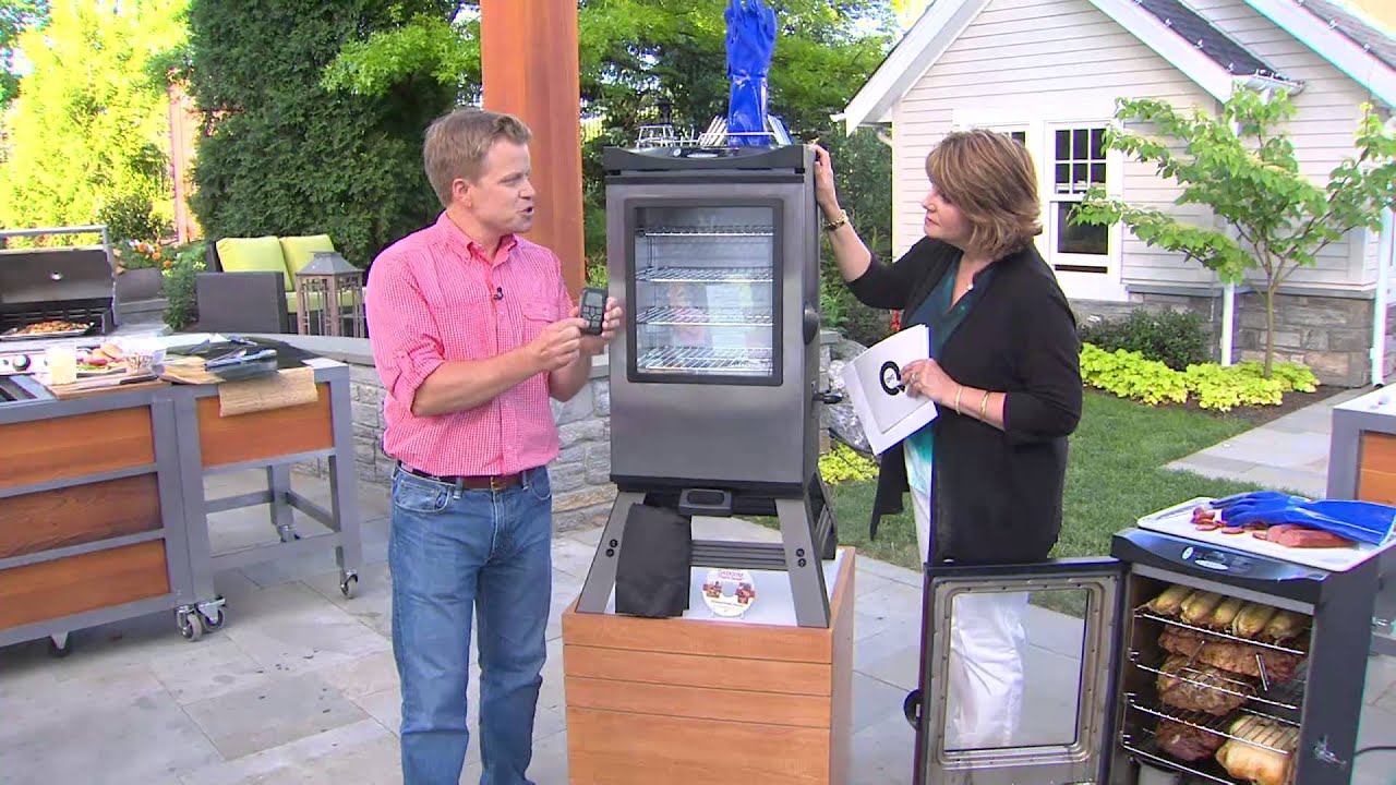 Masterbuilt 30" 4 Rack Electric Smoker w/Cover, Recipes & Accessories with Jill Bauer