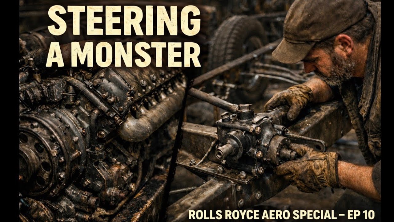 Building a 1934 Rolls-Royce with a WWII Aircraft Engine | Episode 10 – Steering Box Mount