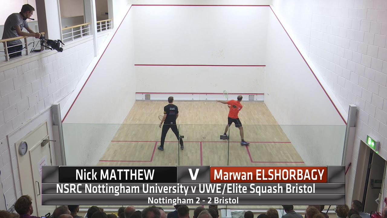 Premier Squash League: Nick Matthew vs Marwan Elshorbagy