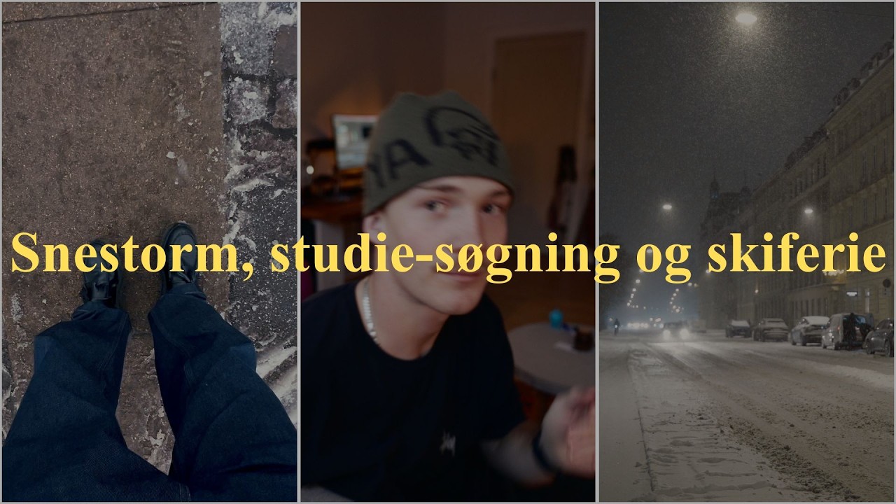 Snestorm, studie-søgning og skiferie