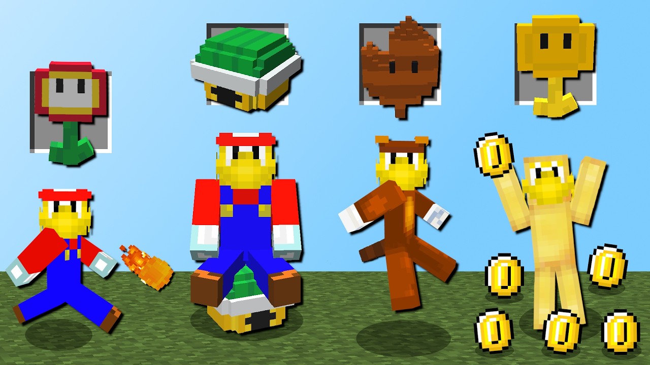 Ich teste die Mario Mod! (Feuer-Blume, Panzer, Yoshi, Eis-Blume und mehr)