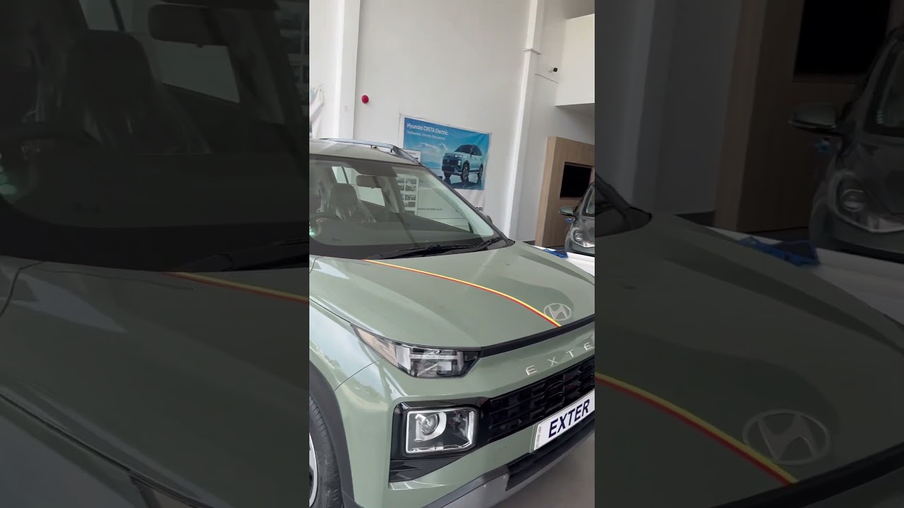 The Hyundai Exter is a micro-SUV (A-segment crossover) lovely 😻 colour #hundai #tezpur