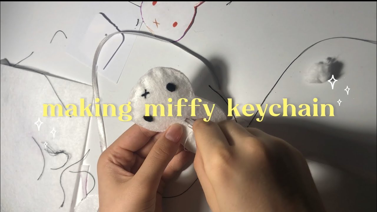 how to make miffy Keychain