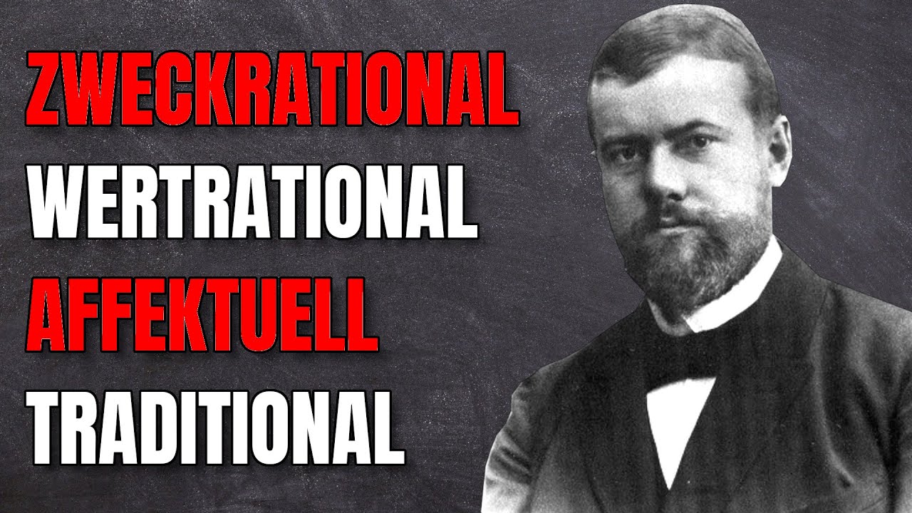 Handlungstypen nach Max Weber einfach erklärt! (Idealtypen)